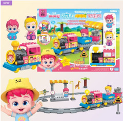 2024 NEW Pinkfong Bebefinn Safari Train Play Set/korea